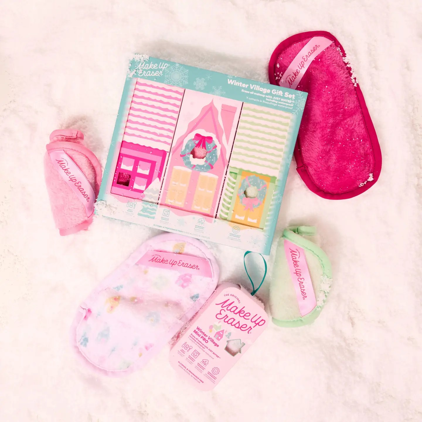 Winter Village Make Up Eraser Set