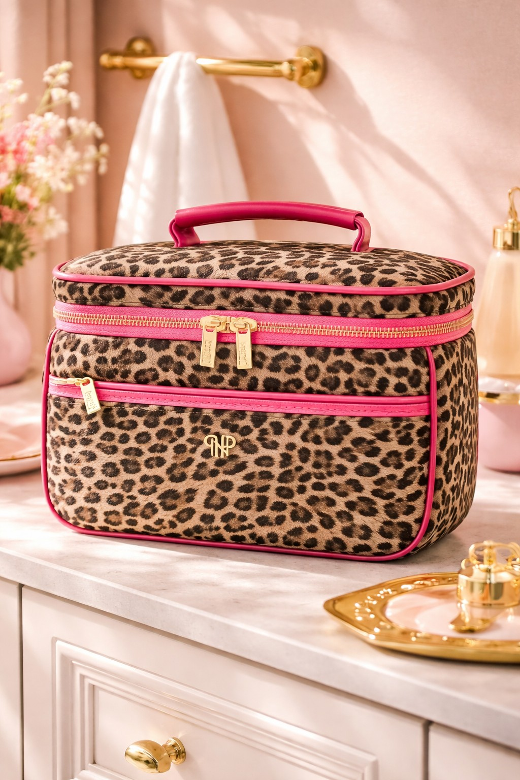 Fierce Leopard Train Case