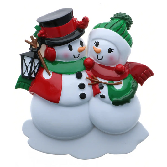 Snowflake Sweethearts | Personalized Christmas Ornament
