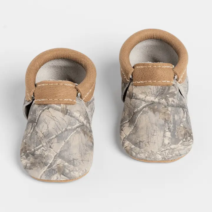 Oak Tree Camo Baby Slip On Shoes