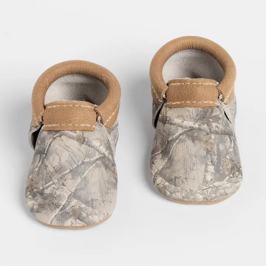 Oak Tree Camo Baby Slip On Shoes
