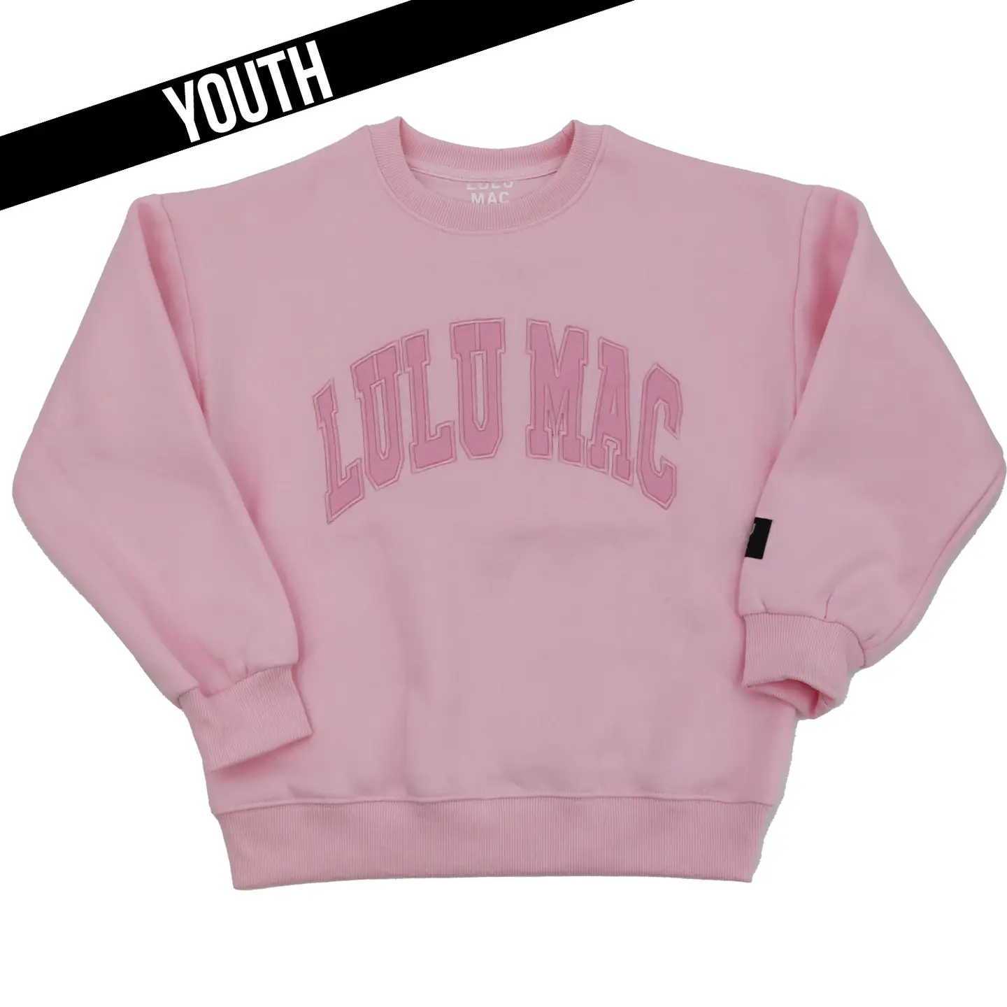 LuLu Mac Youth Pink Sweatshirt Y-Large