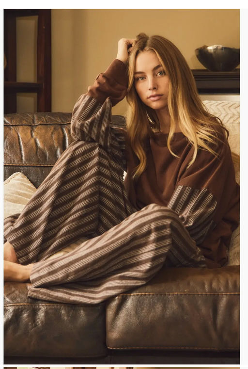 Brown Sugar Stripe Set