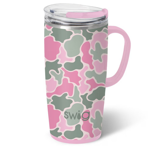 Blushing Pink Camo Travel Mug | Swig