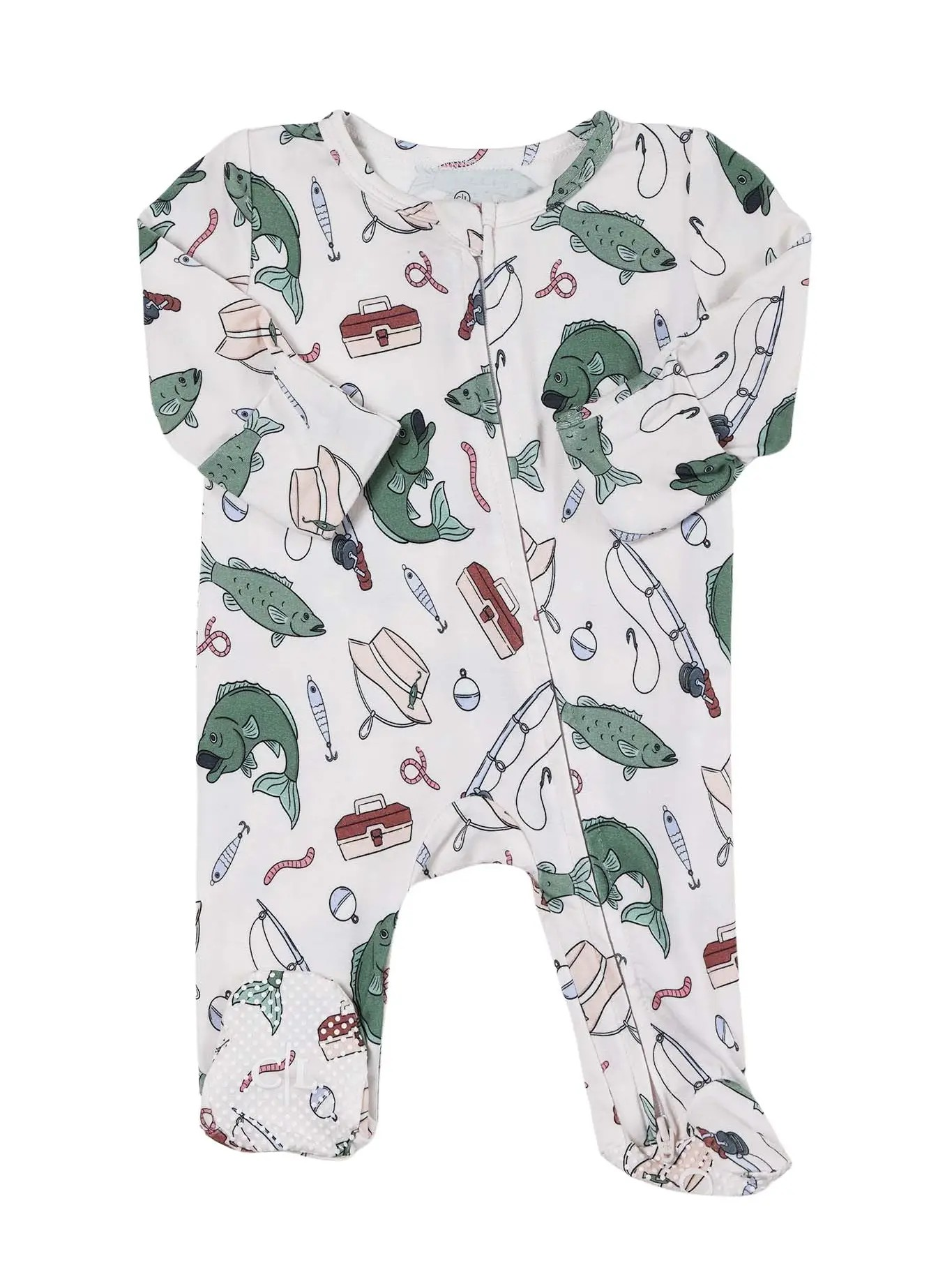 Off The Hook Bamboo Zippered Footie