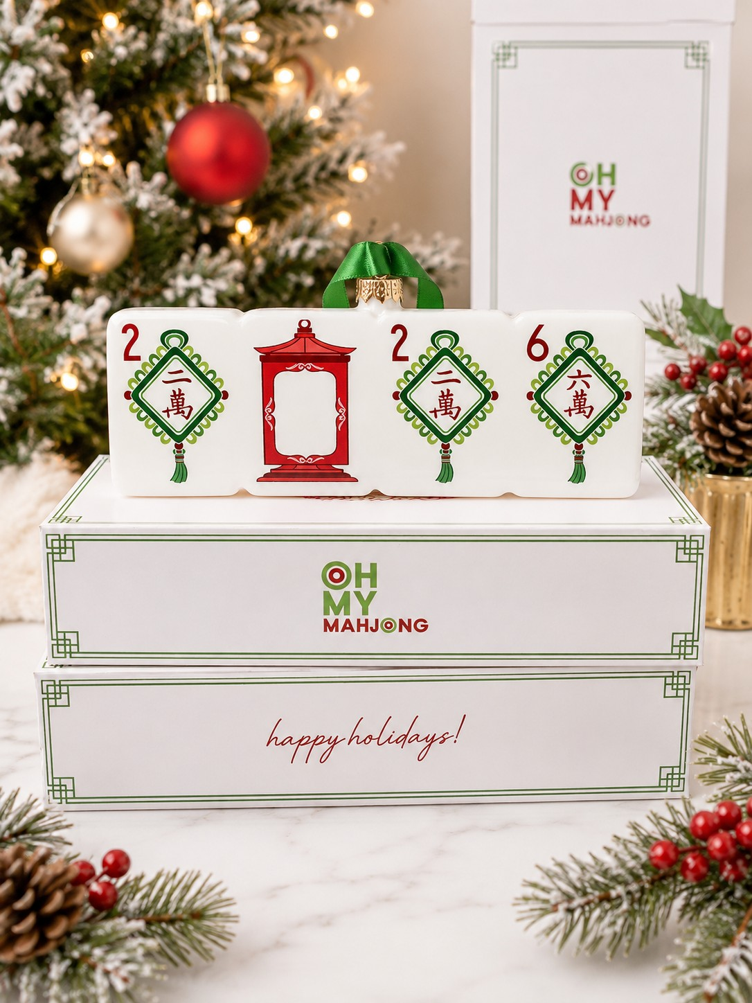 Lucky Knots Ornament | Oh My Mahjong