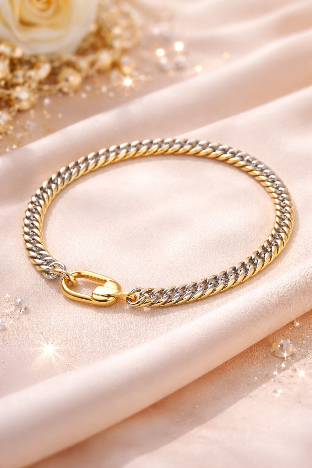 Carabiner Necklace | Mixed Metals