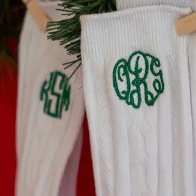 Cabled Dress Socks