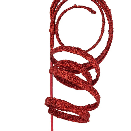 Red Spiral Paper Stem