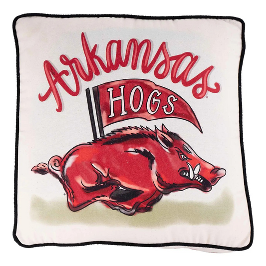 Arkansas Mascot Pillow
