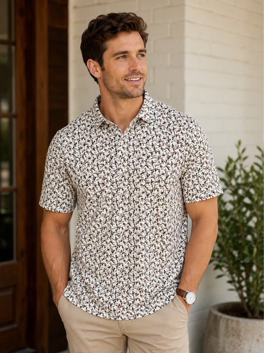 Delta Wings Scottie Polo UPF 50+ | Velvet Fawn