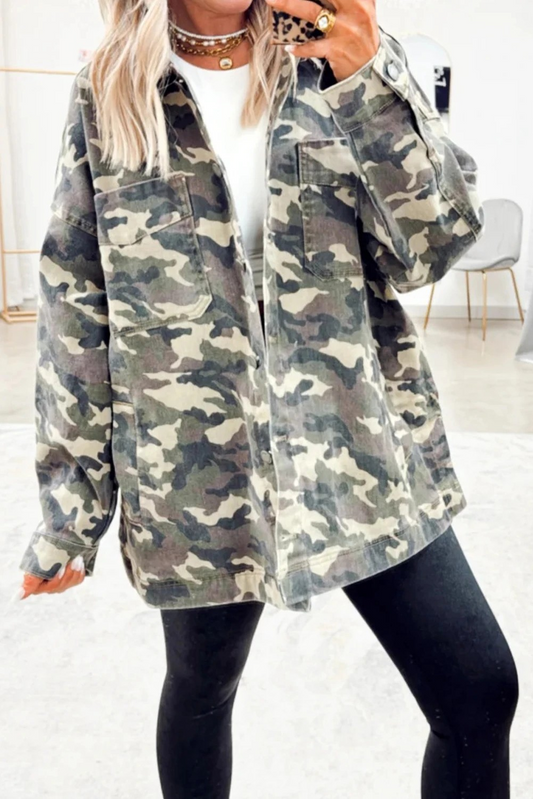 Camo Denim Jacket