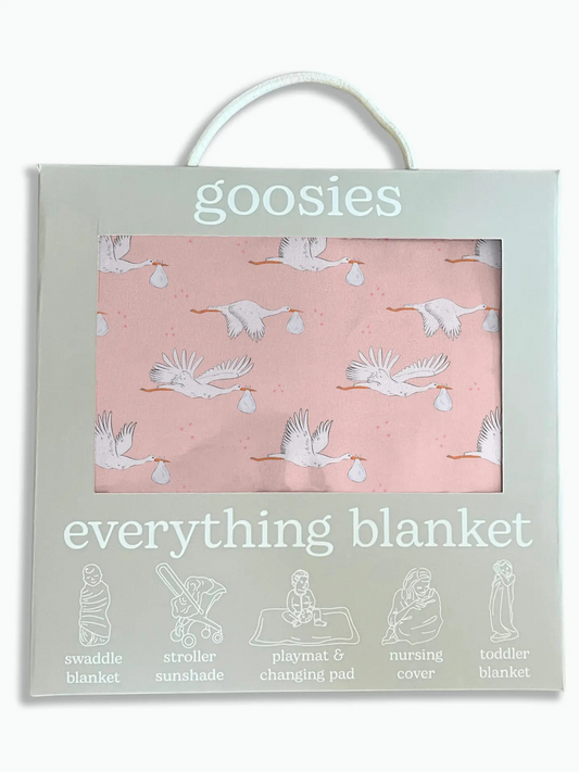 Baby Girl Stork Everything Blanket