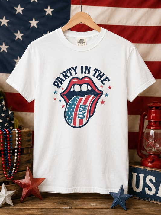 Party in the USA Comfort Color T Shirt