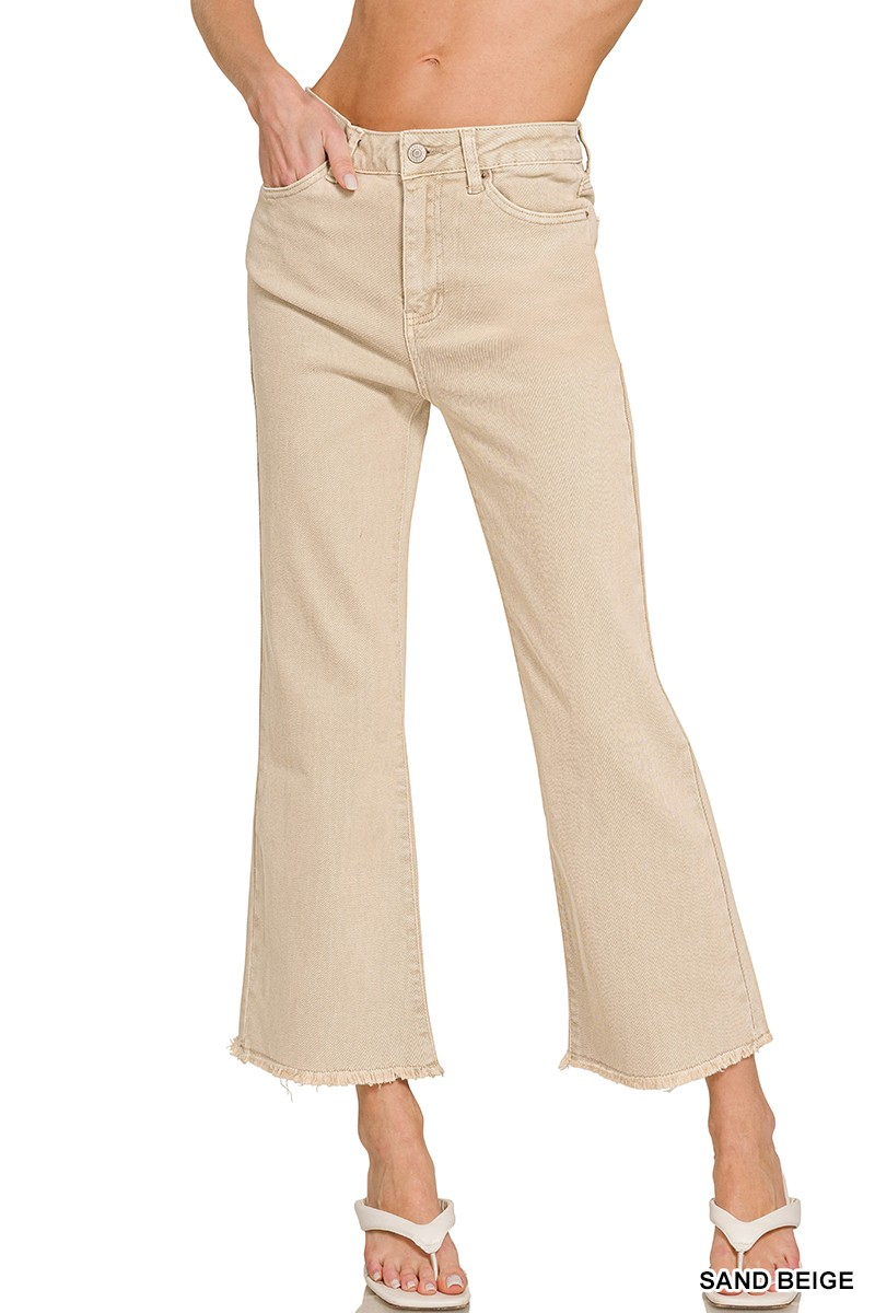 Coastal Wide-Leg Crop Jeans