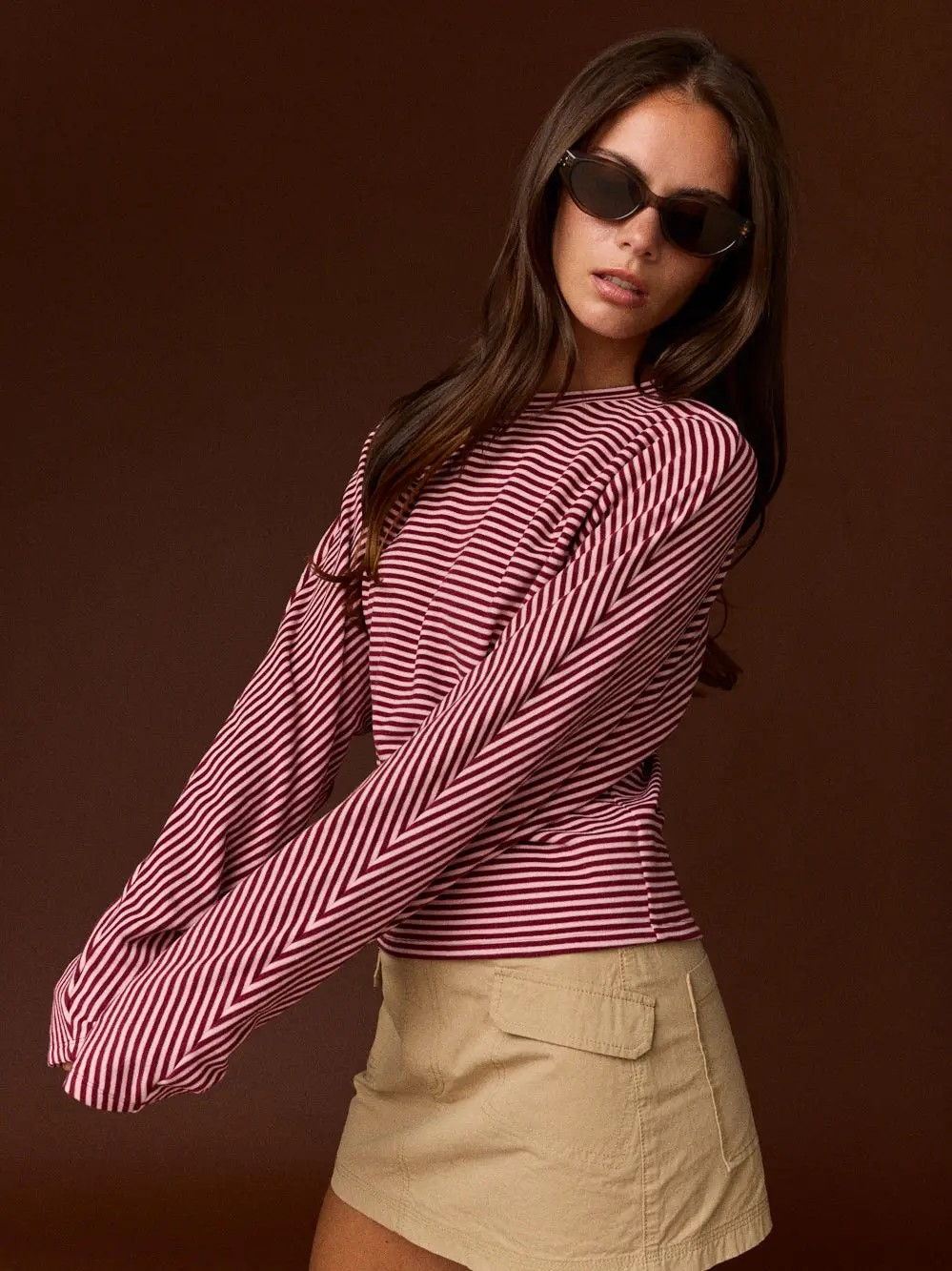 The Merlot Stripe Top | Multiple Colors