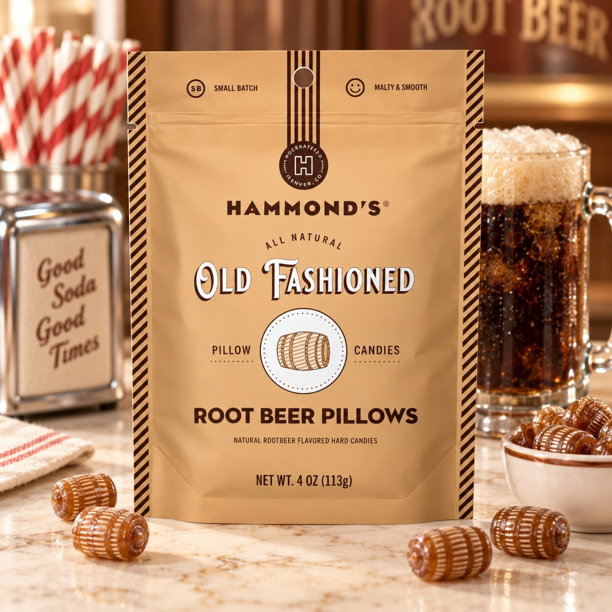 Root Beer Pillows | Hammond's