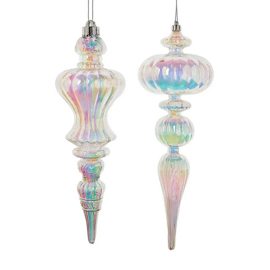 12' Opalescent Finial Ornament
