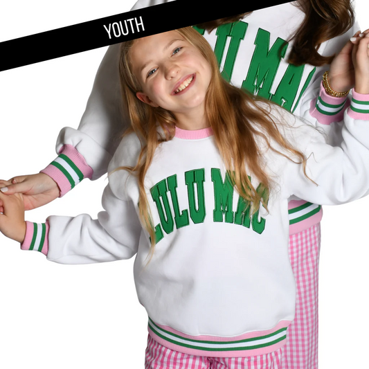 Youth LuLu Mac Social Club Green Sweatshirt