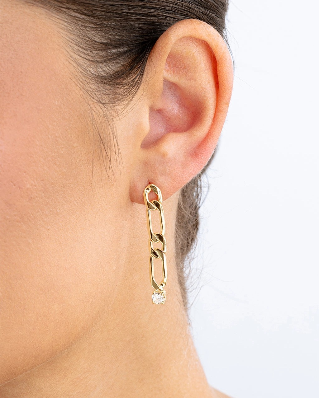 Trinity Link Drop Earrings