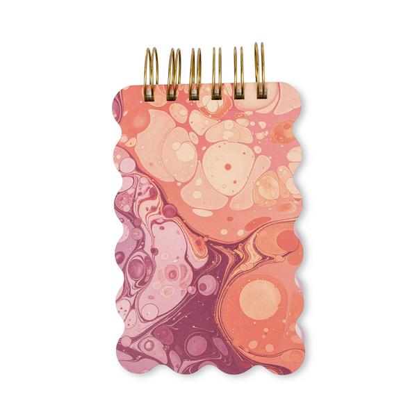 Cherry Peach Wavy Notepad