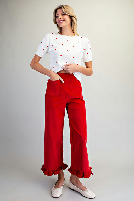 Southern Charm Ruffle Pants