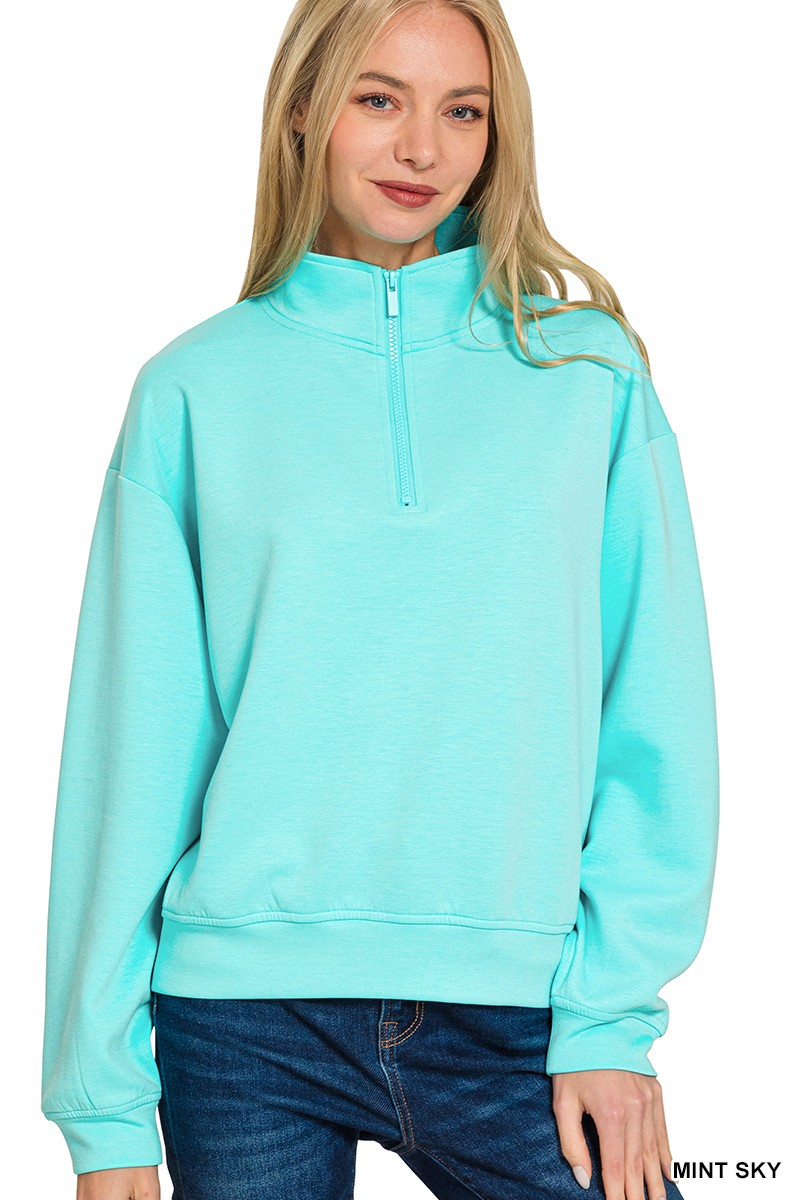 Scuba Half Zip Pullover | Multiple Colors |Monogram Me