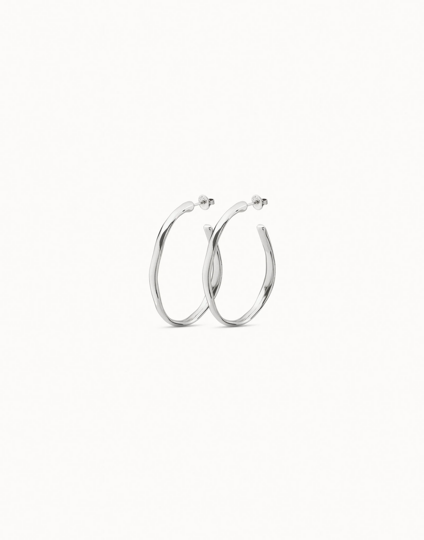 Open Hoop Earrings | Silver
