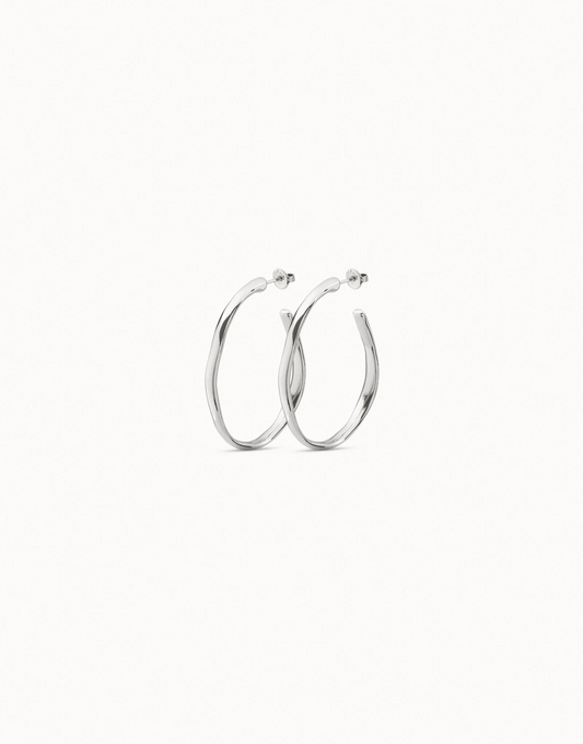 Open Hoop Earrings | Silver