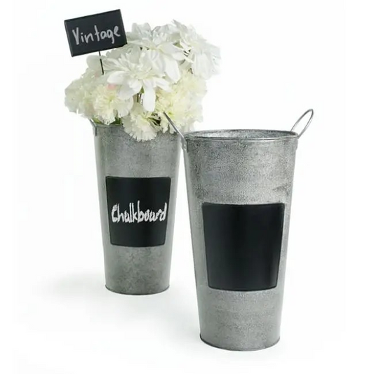 15 inch French Bucket with Chalkboard