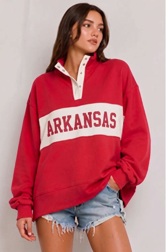 ARKANSAS VARSITY SPORT PULLOVER