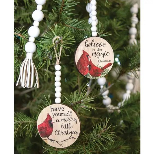Wooden Cardinal Ornament