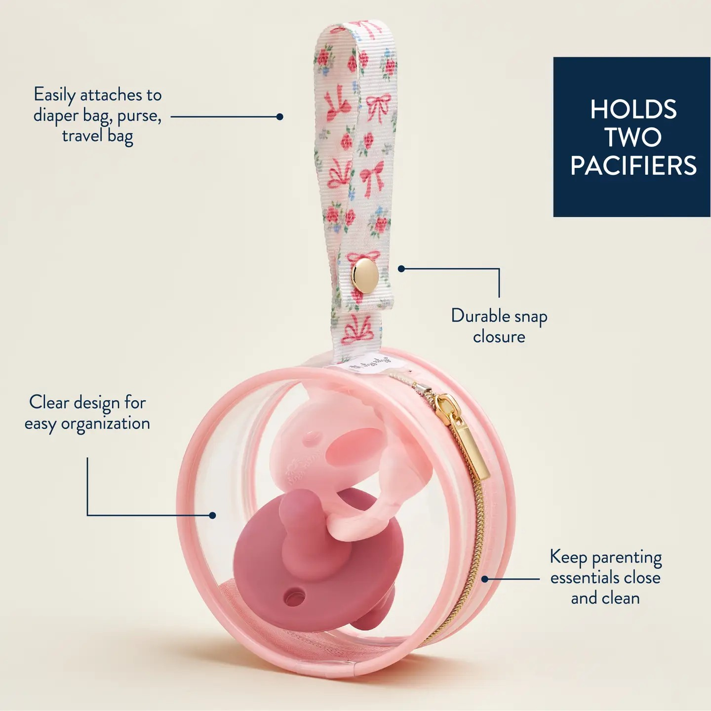 Ribbons and Bows Paci Case | Itzy Ritzy